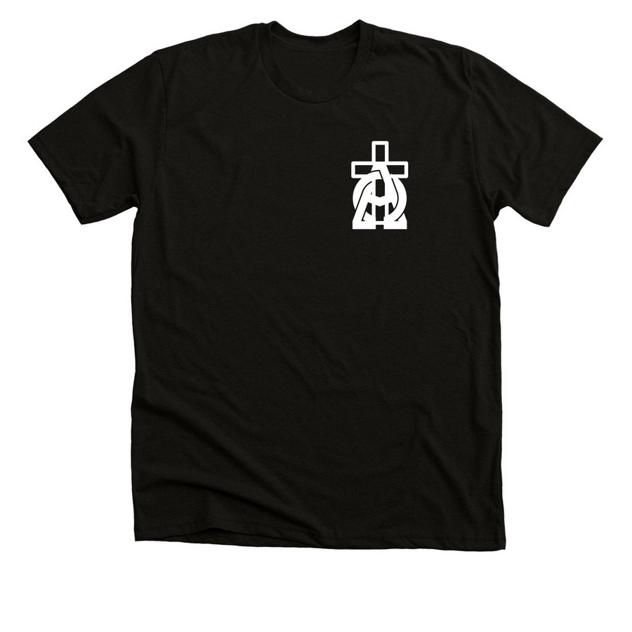 Alpha & Omega, a Solid Black Blend Premium Unisex Tee