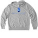 Juneau Ghost Light Theatre Zipped Hoodies, a Granite Grey Heather Allmade Organic French Terry Zip Up Hoodie (back-view)