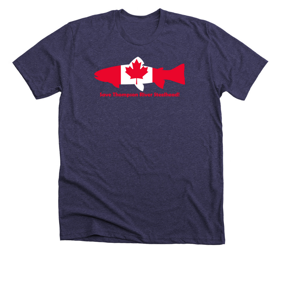 Save Thompson Steelhead!, a Heather Lapis Premium Unisex Tee