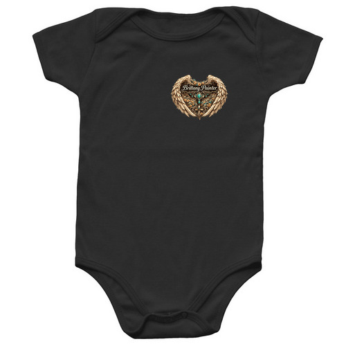 Baby Onesie, a Black Infant Onesie