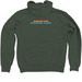 Ask Me About Summer Camp - Muted Pocket, a Military Green Zip Up Hoodie (back-view)