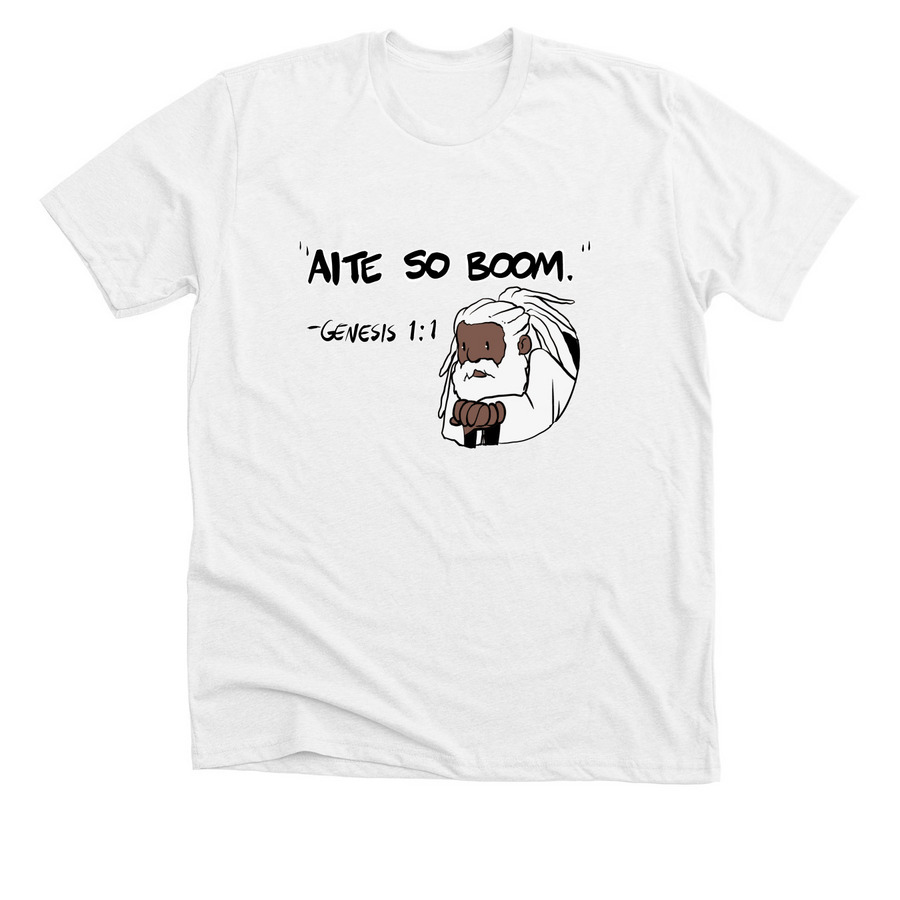 AITE SO BOOM, a Solid White Blend Premium Unisex Tee