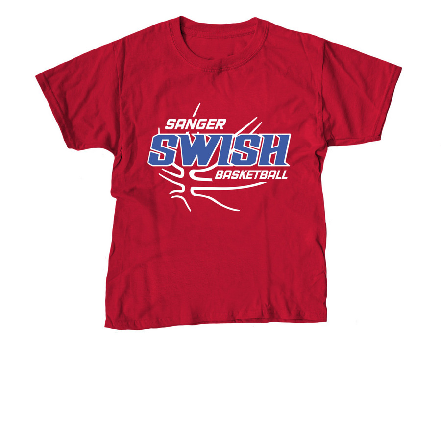 SWISH LOGO RED, a Red Youth Unisex Tee