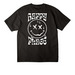 HAPPY PLACE MERCH, a Black Unisex Heavyweight Tee (back-view)