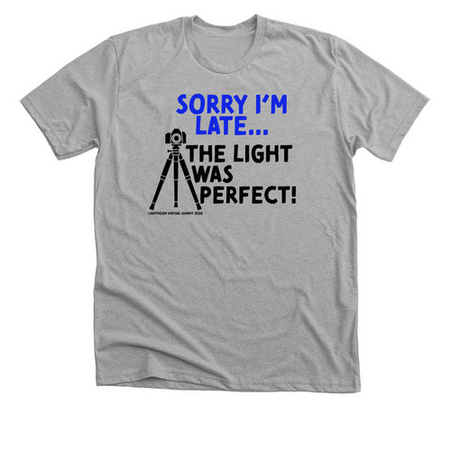 The Light Was Perfect, a Athletic Heather Premium Unisex Tee
