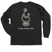 It Takes a Healer's Touch Graphic Shirt, a Black Classic Long Sleeve Tee (back-view)