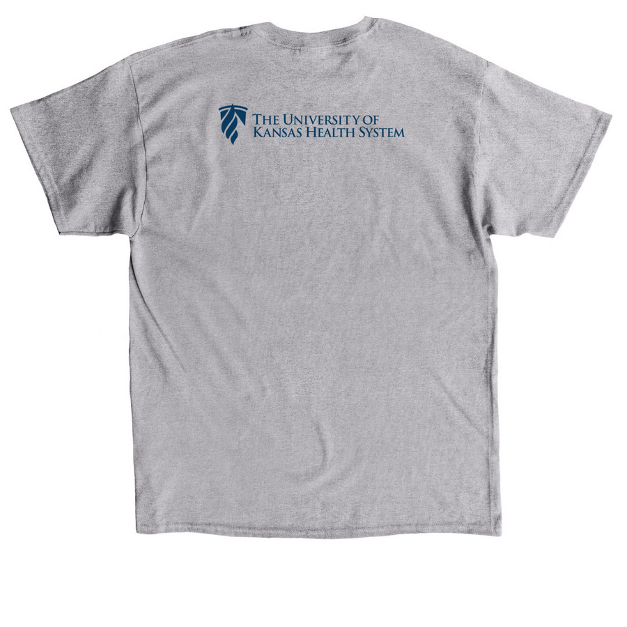 Caring For Everyone, a Sport Grey Classic Unisex Tee (back-view)