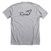 Free Range Human Apparel, a Athletic Heather Premium Unisex Tee (back-view)