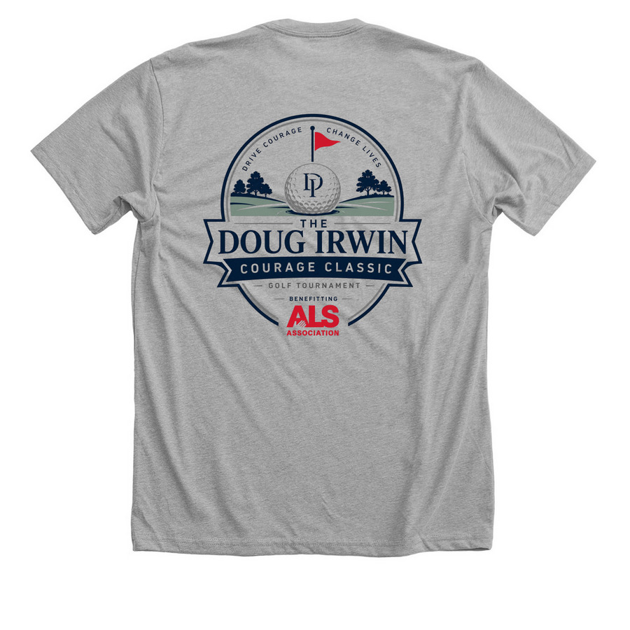 Doug Irwin Courage Classic T-Shirt&nbsp;, a Athletic Heather Premium Unisex Tee (back-view)