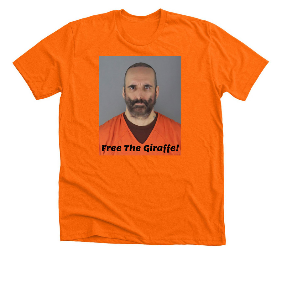 The Official Robby Roadsteamer Mugshot Shirt!, a Neon Orange Premium Unisex Tee