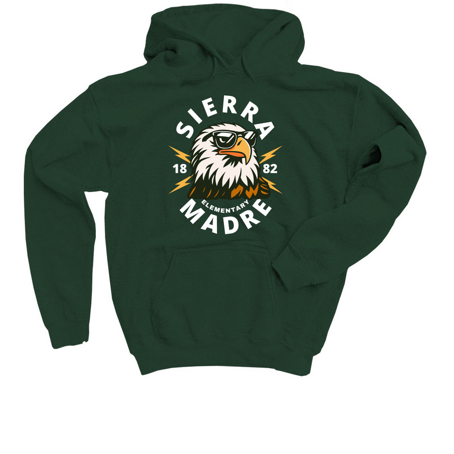 Eagle Dude, a Forest Green Youth Pullover Hoodie