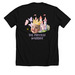 Princess Warrior, a Solid Black Blend Premium Unisex Tee (back-view)