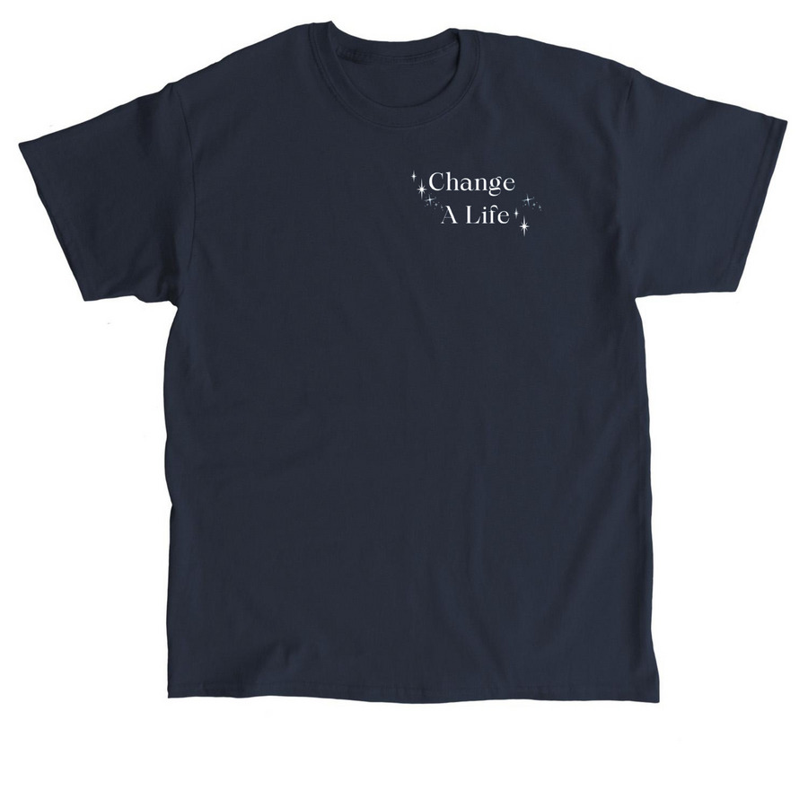 Change a Life, a Navy Classic Unisex Tee