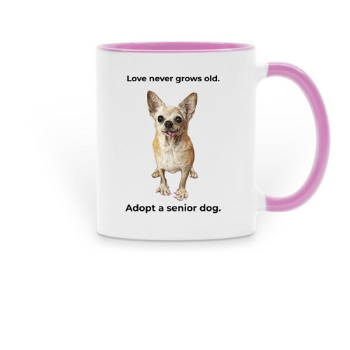 Alumni Shelly Mugs, a Pink Two-Tone Ceramic Mug