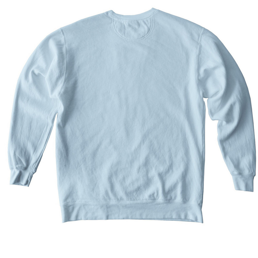 For the Aunties: Chanh Journey, a Chambray Comfort Colors Crewneck Sweatshirt (back-view)