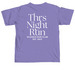 ThrsNightRun, a Violet Comfort Colors Unisex Tee (back-view)