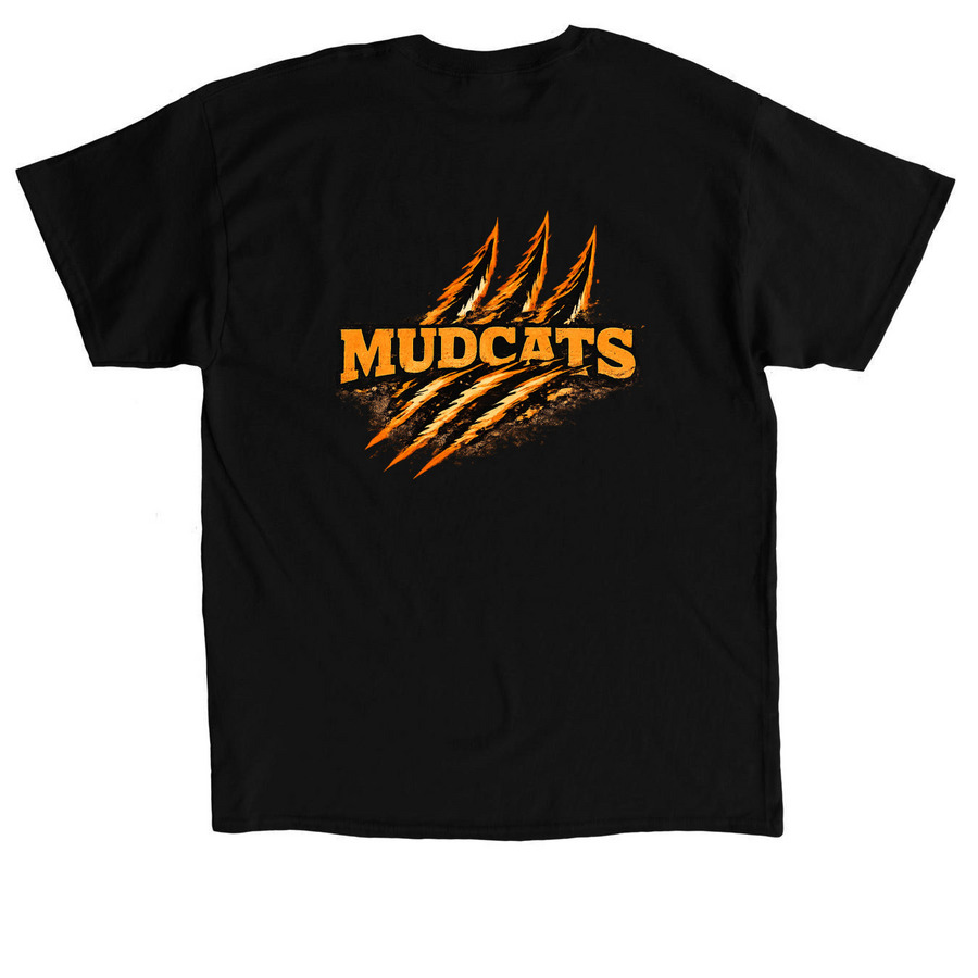 Muddy Paws, a Black Classic Unisex Tee (back-view)