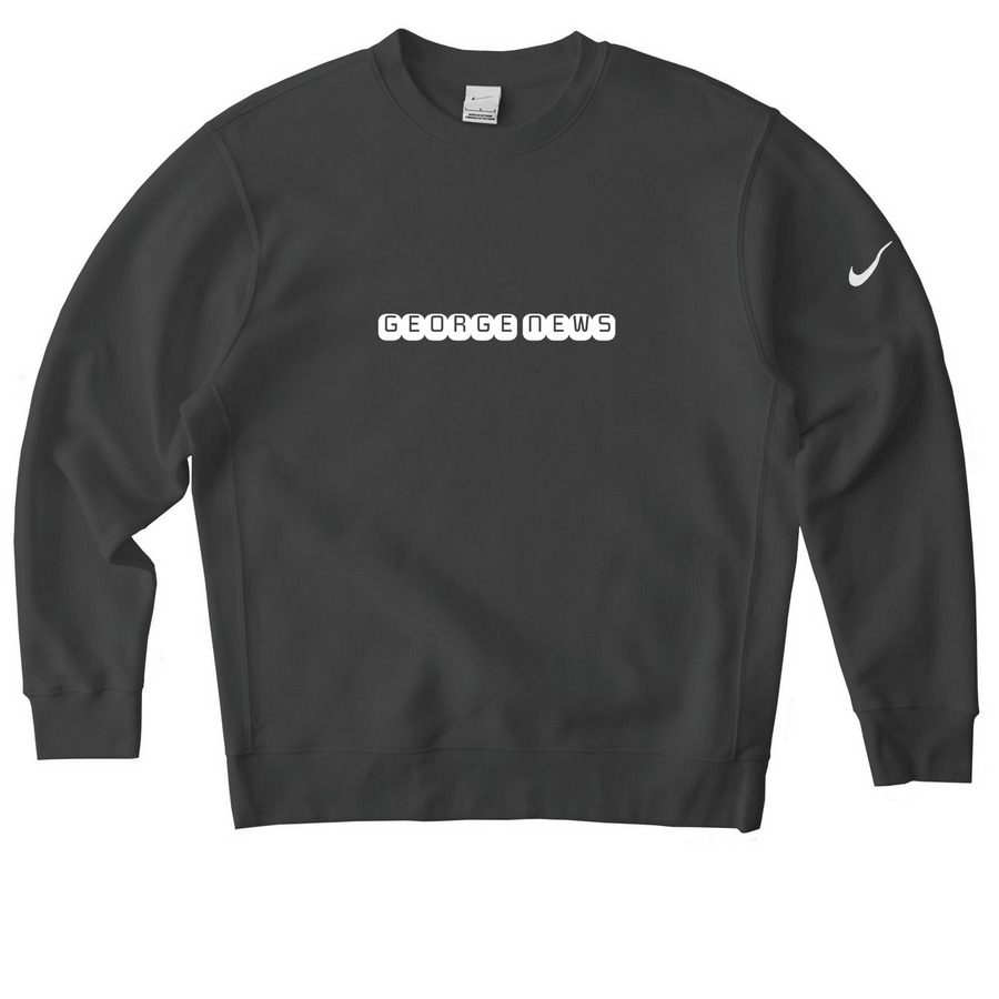 George News NIKE Active Wear, a Anthracite Nike Club Fleece Crewneck Sweatshirt
