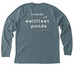 pond lover BW LONG T-SHIRTS, a Heather Slate Premium Long Sleeve Tee (back-view)