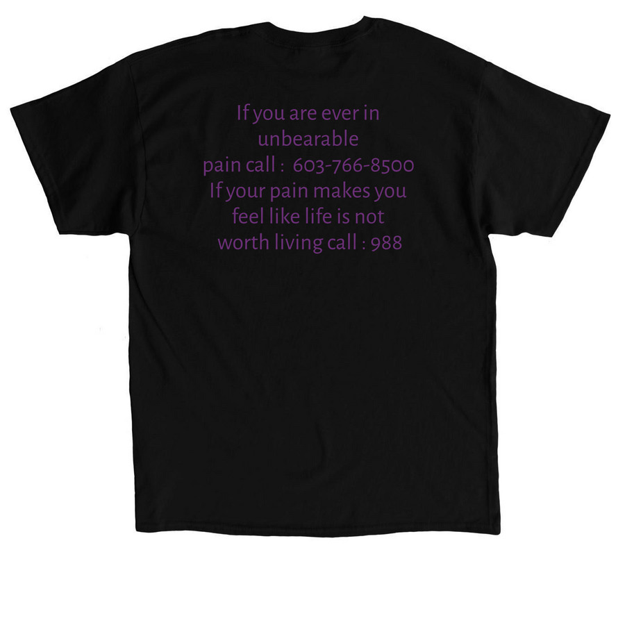 Children's Hospital of Philadelphia, a Black Classic Unisex Tee (back-view)