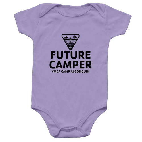 Future Camper Onesie, a Lavender Infant Onesie
