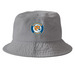 DES Circle Hats, a Grey Printed Bucket Hat