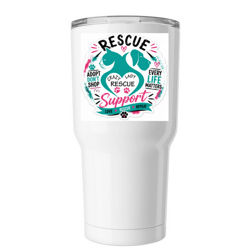 Support&nbsp;, a White Insulated Tumbler