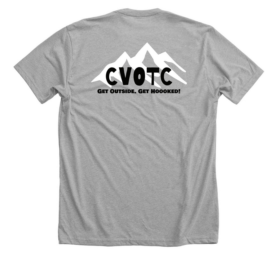 Pocket Front, a Athletic Heather Premium Unisex Tee (back-view)