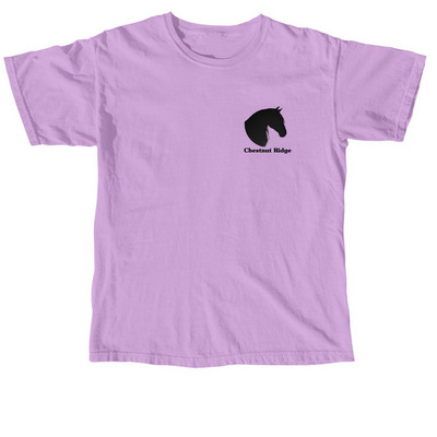 Chestnut Ridge Logo Wear, a Neon Violet Comfort Colors Unisex Tee