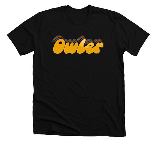 Owler Pin Shirt, a Solid Black Blend Premium Unisex Tee