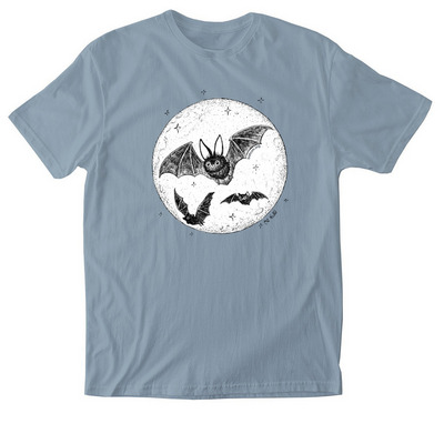 International Bat Night 2026, a Stone Blue Softstyle Cotton Tee