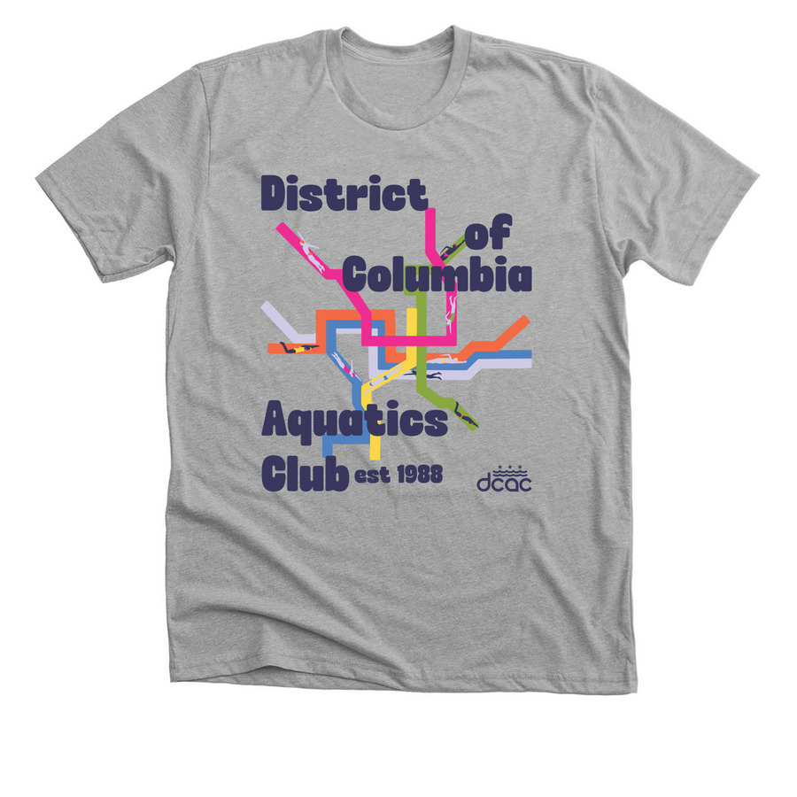 DC Metro Pride 2026, a Athletic Heather Premium Unisex Tee