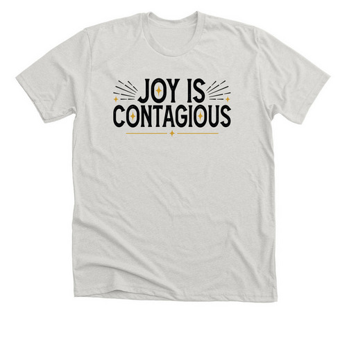 Joy Out Loud, a Heather Cement Premium Unisex Tee