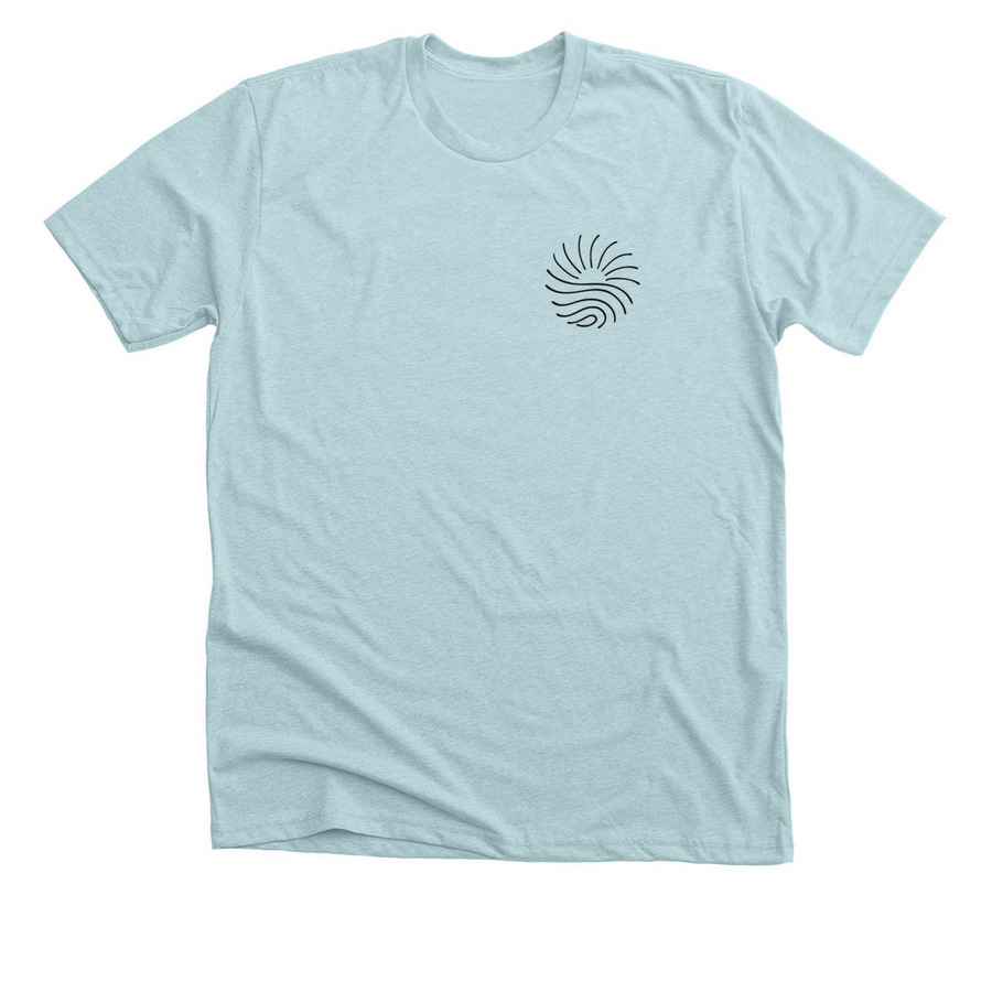 Resilience Run T-Shirt, a Heather Ice Blue Premium Unisex Tee