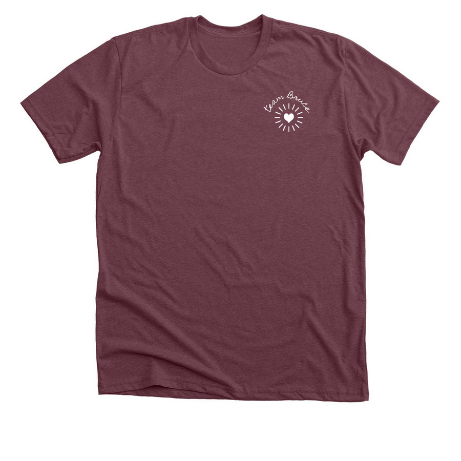 Simple story, a Heather Maroon Premium Unisex Tee