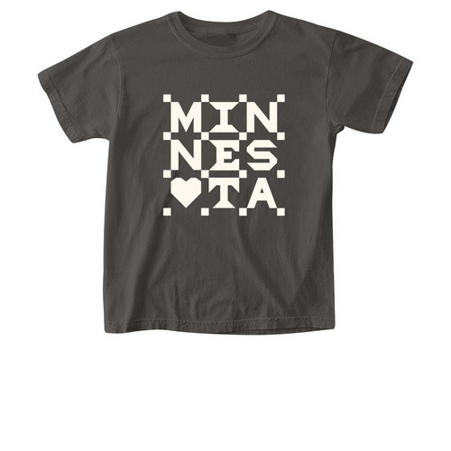 Youth MN Quilt Tee, a Pepper Comfort Colors Youth Tee
