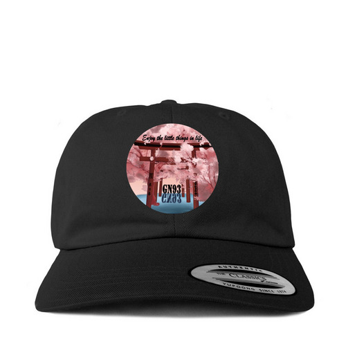 GN93 Hat, a Black Printed Classic Baseball Cap
