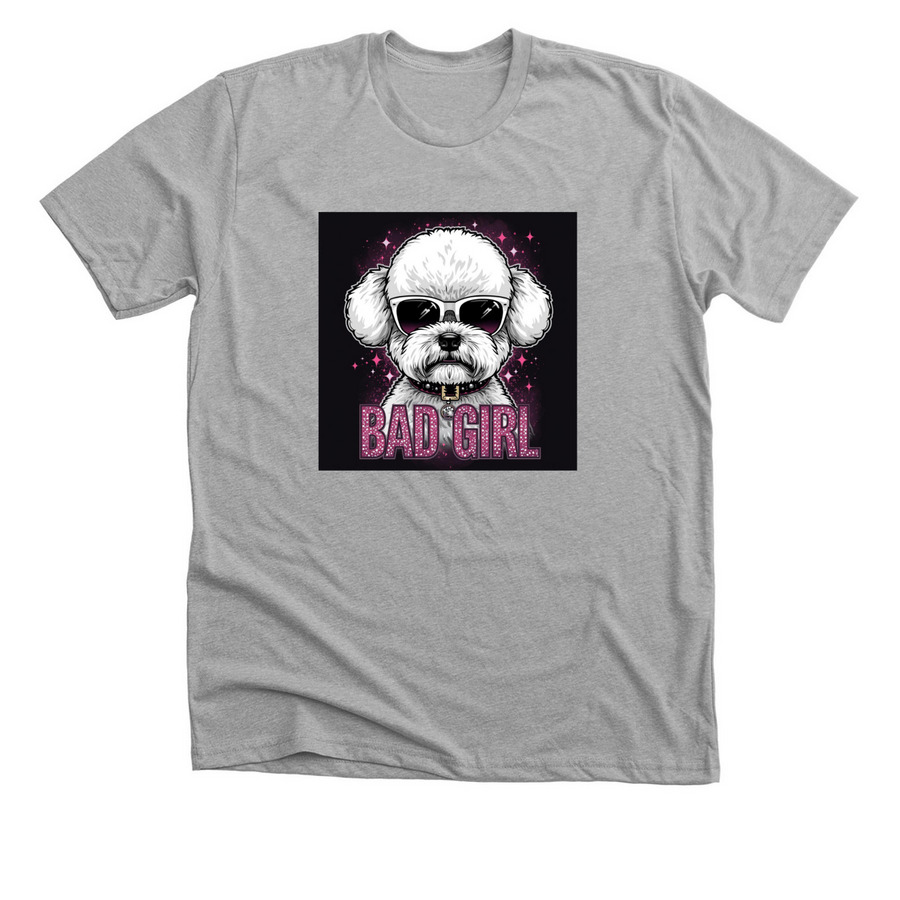 Bad Girl Energy, a Athletic Heather Premium Unisex Tee