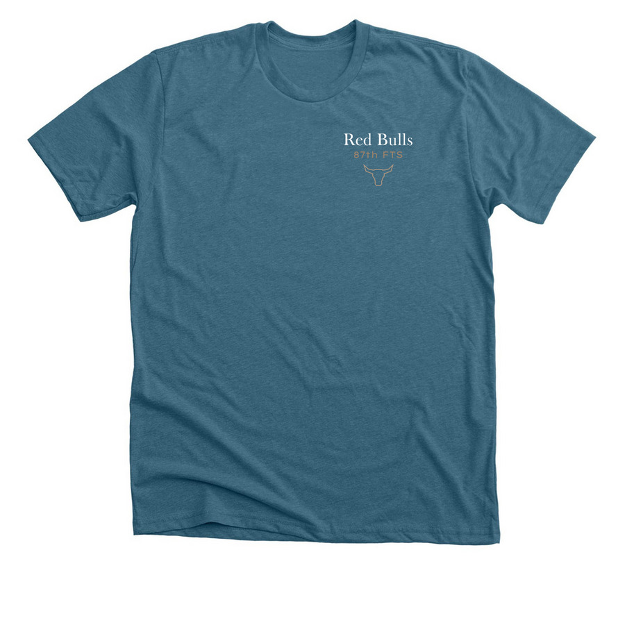 RB Minimal (Unisex, Women?s, & Youth), a Heather Deep Teal Premium Unisex Tee