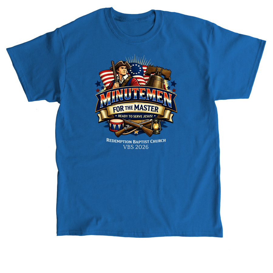 VBS 2026 - Minutemen For The Master (darks), a Royal Classic Unisex Tee