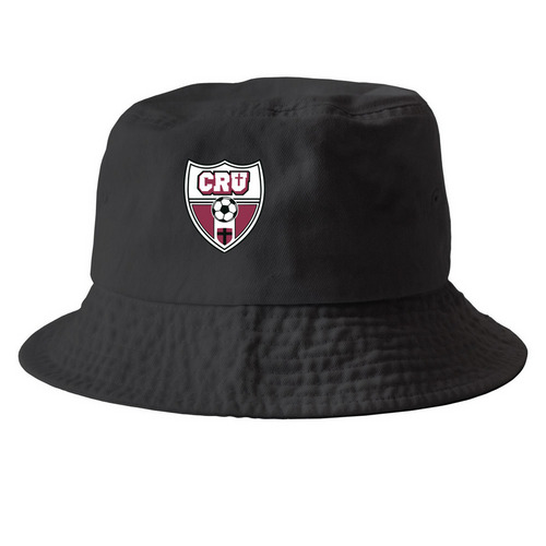 CRU Hats, a Black Printed Bucket Hat