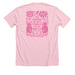 You equipped me with strength for battle, a Heather Pink Premium Unisex Tee (back-view)