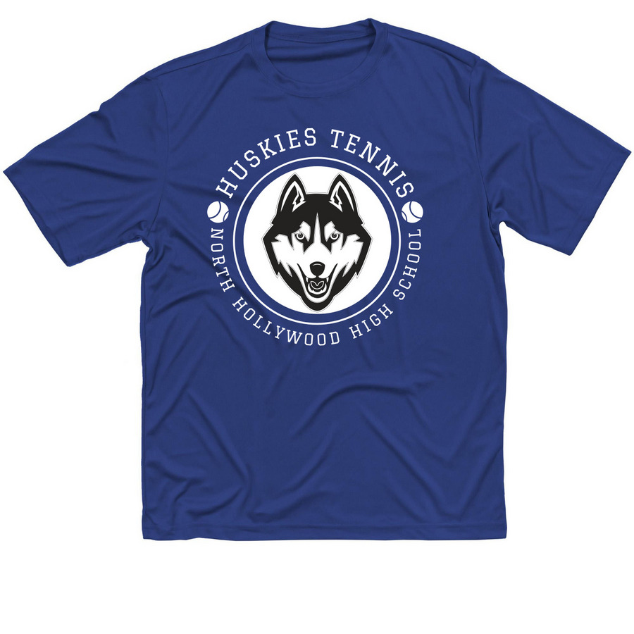 Huskies Tennis Circle&nbsp;Activewear, a True Royal Classic Performance Tee