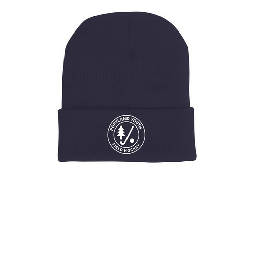 PYFH Hats!, a Navy Printed Cuffed Beanie