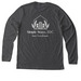 Stay So. ill Warmth Collection, a Dark Grey Heather Premium Long Sleeve Tee (back-view)