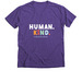Human. Kind., a Purple Rush Premium V-Neck Tee