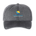 Warm Beach Baseball Cap, a Black Printed Pigment Dye Baseball Cap