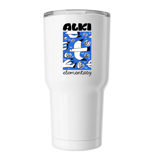 Fall 2026 Flock Tumbler, a White Insulated Tumbler