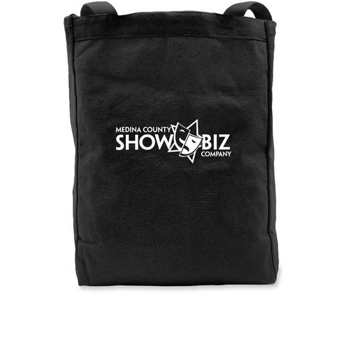 Medina County Show Biz Tote Bag, a Black Recycled Cotton Tote Bag