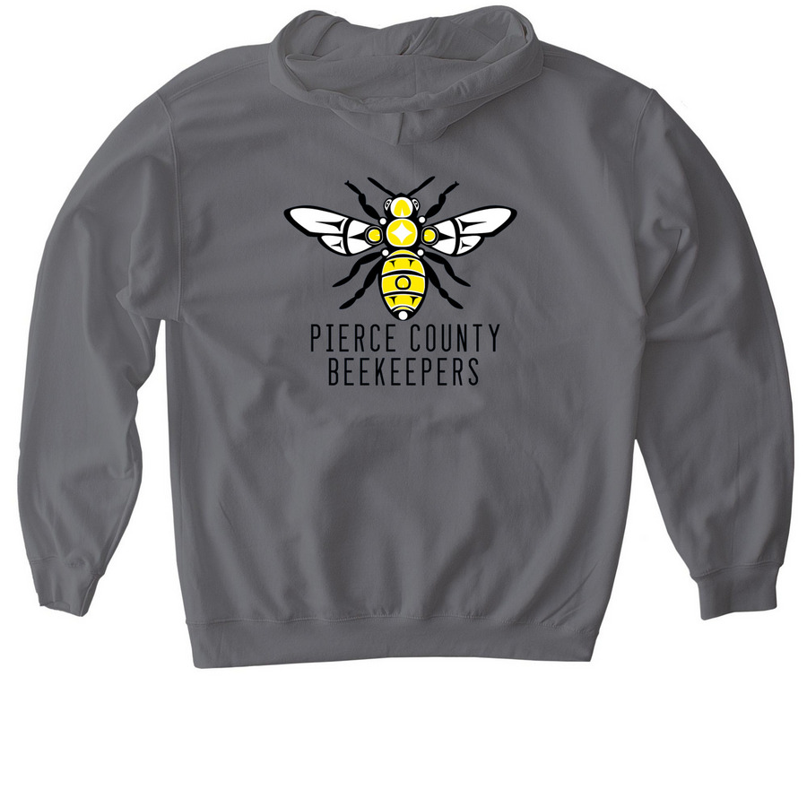 PCBA Crewneck & Pullover Sweatshirts, a Charcoal Gildan Softstyle Pullover Hoodie (back-view)